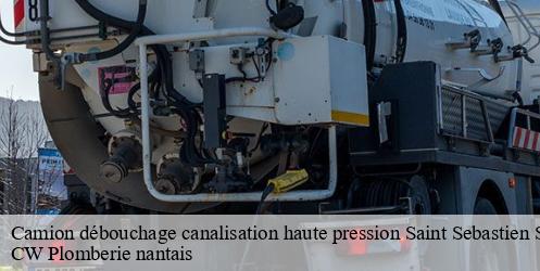 Camion débouchage canalisation haute pression saint-sebastien-sur-loire-44230 CW Plomberie nantais